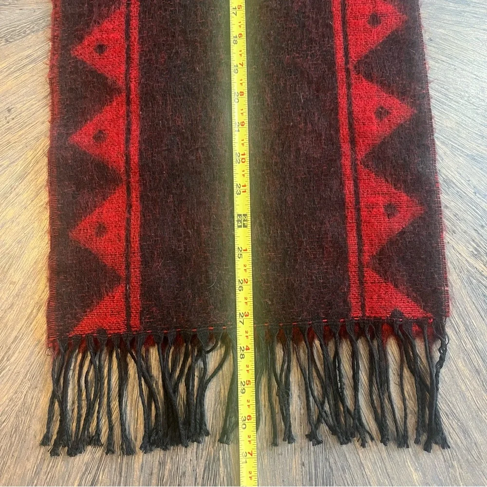 Pierre Cardin Fine Muffler Scarf – Red & Black –‎ Cashmere Finish